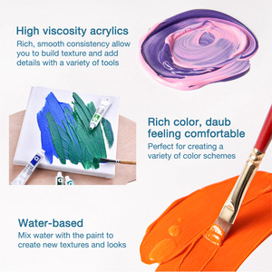 Peintures acryliques SINOART en tubes de 12 ml, 12 couleurs de base, ensemble de <span class=keywords><strong>peinture</strong></span> <span class=keywords><strong>acrylique</strong></span> professionnelle pour <span class=keywords><strong>peinture</strong></span> <span class=keywords><strong>acrylique</strong></span> - Product Image 4