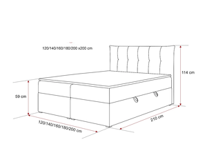 Lit à sommier tapissé en tissu de luxe avec coffre de rangement hydraulique, mobilier de chambre d'hôtel, personnalisable OEM/direct usine - Product Image 5