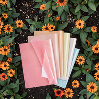 Papier de soie de qualité supérieure, résistant à la graisse et à l'eau, enduit de cire, pour emballer les bouquets de fleurs fraîches et la décoration des boîtes cadeaux