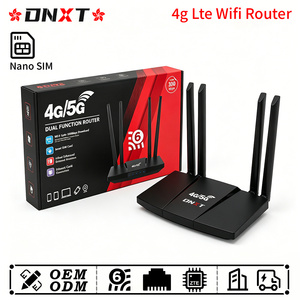 เราเตอร์ DNXT 4g Lte Wifi รองรับ LTE Cat4 2.4GHz Wifi 6 ความเร็ว 300Mbps พร้อมพอร์ต USB Type-C โมเด็ม 4g รองรับ WAN/LAN ใช้ซิมนาโน สำหรับใช้งานในบ้าน - Product Image 1
