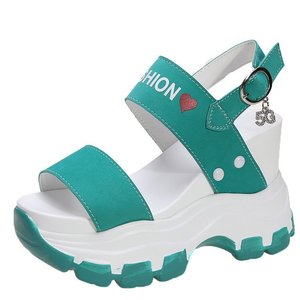 Up-1026r Summer <strong>Platform</strong> Shoes Beautiful Printed Open Toe <strong>Wedges</strong> Women <strong>Sandals</strong> 35-40Size - Product Image 3