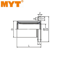 Rodamiento Lineal de Tipo Brida Cuadrada Serie MYT LMK...UU, Venta al por Mayor de Fábrica, Buje de Movimiento Lineal para Máquina de Impresión 3D