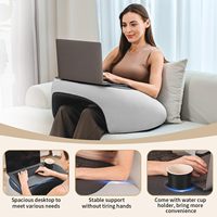 Mousse à mémoire travail jeu multifonctionnel Table ordinateur portable bureau oreiller coussin voyage bureau ordinateur portable bureau lecture oreiller pour ordinateur portable