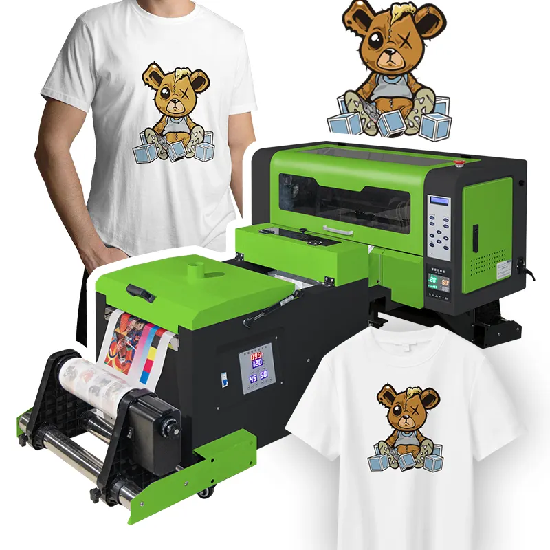 Dtf DTF принтер с белыми чернилами теплопередача ПЭТ пленка футболка DTF принтер XP600 футболка печатная машина с печатающей головкой