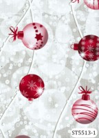 Nappe imperméable, résistante à l'huile et à la chaleur, facile à nettoyer, motif boules de Noël, pour dîner et fête