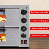 Pizza électrique à double couche en acier inoxydable Bretzels pour four à pizza