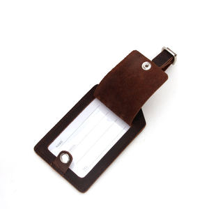 Hot Sale New Designer Custom Logo Genuine Leather Handmade Luxury Fashionable Eco-Friendly Durable Luggage Tag Customized Color - Product Image 3
