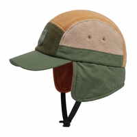 Casquette d'hiver en polaire avec cache-oreilles, coupe-vent, avec sangle sous le menton, 100% polyester, 58-60 cm, unisexe, pour le ski et la randonnée en plein air