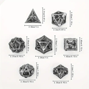 Série colorée de dés de dragon 3D en métal creux, convient aux RPG de "<span class=keywords><strong>Donjons</strong></span> & <span class=keywords><strong>Dragons</strong></span>" <span class=keywords><strong>et</strong></span> MTG. - Product Image 3