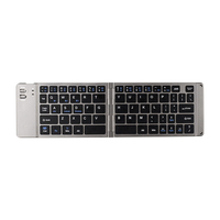 Keyboard Bluetooth Lipat Premium dengan Touchpad Ultra-Tipis 66-Tombol Scissor Wireless Gaming Keyboard untuk Steam Deck Tablet Ponsel
