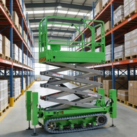 Plateforme élévatrice à ciseaux électrique hydraulique, hauteur personnalisable, pour opérations en haute altitude, certification CE, sûre et efficace