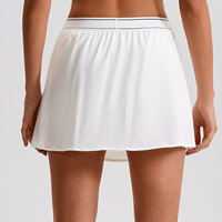 Jupe de tennis trapèze pour femme, taille haute, anti-exposition, décontractée, pour le sport, le fitness et le golf, avec short intégré