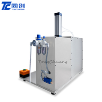 Machine de remplissage et de scellage de capsules de lessive à haute précision, contrôlée par PLC, pneumatique, facile à utiliser, pour tests en laboratoire, avec film en bois