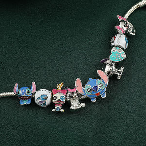 Pulsera de Aleación de Stitch Lilo para Niños Cadena de Mano <span class=keywords><strong>Jumba</strong></span> Estilos Lindos para Niñas Regalo de Cumpleaños Pulsera Brillante - Product Image 4
