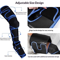 Masseur de mollets entièrement automatique à air comprimé, appareil de massage chauffant pour jambes et genoux, idéal pour le soulagement musculaire FE-7208