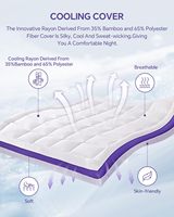Matressess Queen Size Coussin de refroidissement sur-matelas 7 zones Egg Crate king Memory Foam Mattress Topper 180X200cm 4 Inches