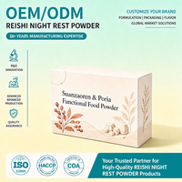 Poudre de Reishi pour la Nuit OEM ODM Marque Privée Vente en Gros Mélange Apaisant de Pétales de Rose et de Yam Équilibre du Stress pour Favoriser le Sommeil