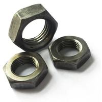 4.8 8.8 10.9 12.9 Mur Baut Heksagonal Hitam Lapis Seng Warna Lapis Seng HDG Grosir Pengikat