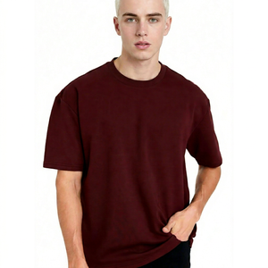 Fabricante de Camisetas de Algodón Personalizadas, Estilo Vintage, Holgadas, con Hombros Caídos, Transpirables, con Opciones de Impresión y Bordado Disponibles - Product Image 1