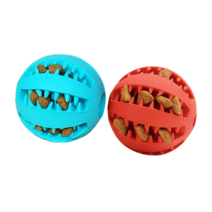 Duurzaam Gebitsreiniging Lekkage Voedsel Hond Speelgoed Rubber Bal Kauwen Speelgoed Voor Hond Groothandel Huisdier Speelgoed - Product Image 4