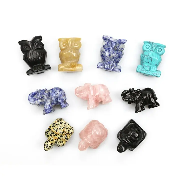 Wholesale Natural Gemstone Lucky Animal Carvings