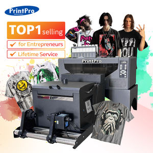 Printpro เครื่องปั่นฟิล์ม PET ม้วนแป้ง30ซม. เครื่องพิมพ์ DTF รูปแบบขนาดเล็กสำหรับเสื้อยืดพร้อมหัวพิมพ์ Xp600 2ชิ้น - Product Image 1