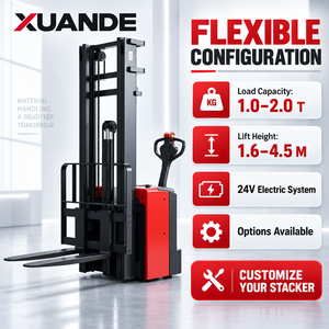 Carrello Elevatore Autocaricante Versatile Xuande da 1-<span class=keywords><strong>2</strong></span> Tonnellate con Altezza di Sollevamento da 1,6m a 4,5m per Logistica di Magazzino - Product Image 3