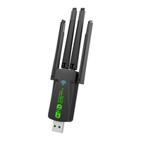 Tarjeta de Red Inalámbrica WiFi 6 de Alta Calidad, Sin Controladores, USB Externo para Escritorio, Receptor/Transmisor Dual 5G, BT5.4, USB Wifi en Stock