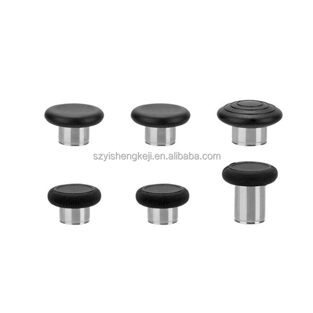 Thick 6pcs Anti-Slip Metal Base FPS Gaming Thumbsticks for Xbox Elite Series 2 Multi-height Replacement Repair Parts Thumb Grips