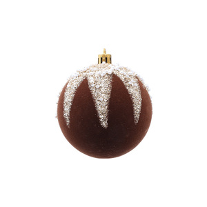 Adorno Navideño de Estilo Nuevo, Bola de Navidad Pintada de 8 cm con Pedrería para Decoración de Escaparates, Adorno Colgante - Product Image 1