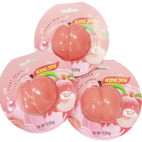 Bonbons gélifiés à peler géants saveur pêche et bonbons gélifiés à peler géants saveur melon - Bonbons gélifiés amusants à peler 136g par pièce
