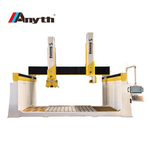 Centre d'usinage CNC à 6 axes à double tête pour le traitement de la pierre, scie à pont pour marbre et granit, machine de sculpture 3D - Product Image 1