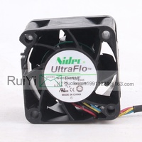 Nouveau ventilateur de refroidissement Nid 0.53A 40X40X28MM 4CM 4028 à double roulement à billes à haut volume, quatre fils W40S12BUB5-07