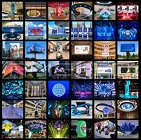 Layar Video Wall LED P1.2 P2 P2.5 4K Definisi Tinggi Penuh Warna untuk Instalasi Tetap Dalam Ruangan di Stasiun Kereta Api