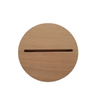 Vente directe d'usine, lampe de nuit LED en bois de hêtre sculpté en 3D avec base en acrylique, design moderne, changement de couleur multi-couleurs pour le salon