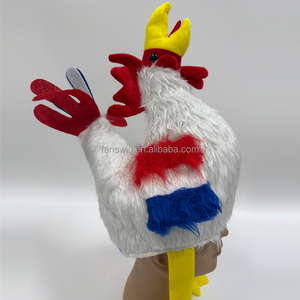 Divertido Sombrero <span class=keywords><strong>de</strong></span> Gallo con Bandera <span class=keywords><strong>de</strong></span> Francia, Gorra <span class=keywords><strong>de</strong></span> Pollo Novedosa, Sombrero <span class=keywords><strong>de</strong></span> Peluche con Cabeza <span class=keywords><strong>de</strong></span> Animal para Eventos <span class=keywords><strong>de</strong></span> Aficionados al Fútbol - Product Image 5