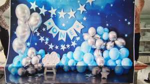 Enfantin bébé été voile bois <span class=keywords><strong>bateau</strong></span> <span class=keywords><strong>ancre</strong></span> roue gouvernail filet <span class=keywords><strong>de</strong></span> pêche fête <span class=keywords><strong>Photo</strong></span> toile <span class=keywords><strong>de</strong></span> fond <span class=keywords><strong>Photo</strong></span> fond Photocall - Product Image 4