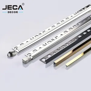 Foshan Factory JECA Stair Nose Edge For Decoration 304/316 Customized Stainless Steel Stair Nosing Trim