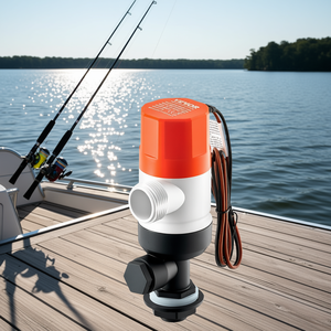 ปั๊มลม Livewell 12V 500 GPH แบบสองช่องทางเข้า ทนทานต่อการกัดกร่อน สำหรับน้ำจืดและน้ำทะเล - Product Image 2