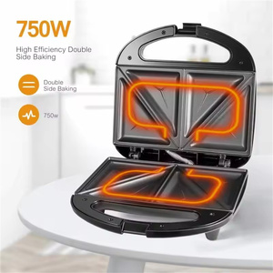 Breakfast Sandwich Maker 6 in 1 <b>Toaster</b> 3 in 1 Non Stick Sandwich Maker With Cool Touch Handle Waffle Maker for Home Use 3 in On - Product Image 6