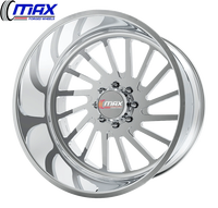 Jantes forgées MAX Super Single Series 24x12 24x14 26x14 26x16 8x180 8x6.5 6x139.7 6/8 trous pour GMC 1500 2500