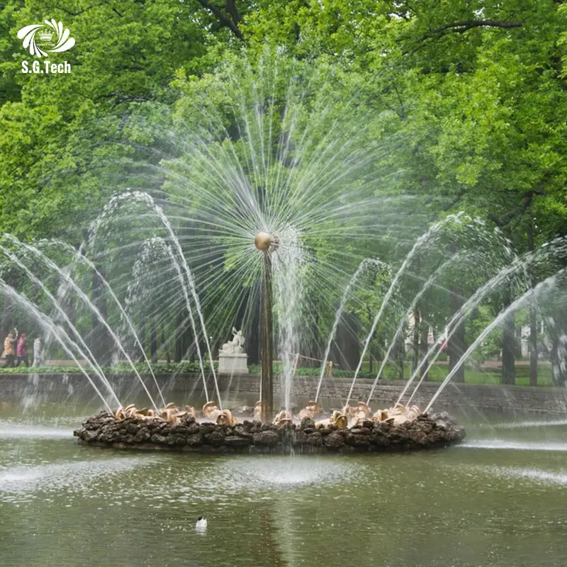 Outdoor Customized Design 3D Dancing Water Fountain Show With Led Light Musical Dancing Fountain