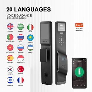 スマートTuya WiFiドアロック3D顔認識指紋アンロックカメラビデオインターホン - Product Image 4