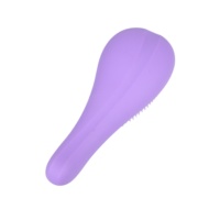 Vente directe d'usine, brosse à cheveux de grande taille de couleur beige/rose avec coussin d'air, brosse démêlante pour tous les types de cheveux, humide ou sec