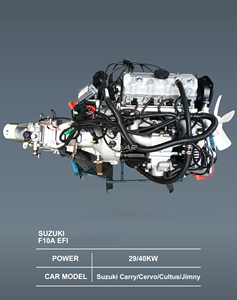 Ensemble moteur 1,0 litre 8 soupapes EFI F10A avec boîte de vitesses pour Suzuki Carry ST100 Cultus Cervo Jimny JA Motor F10A <span class=keywords><strong>SJ410</strong></span> - Product Image 1
