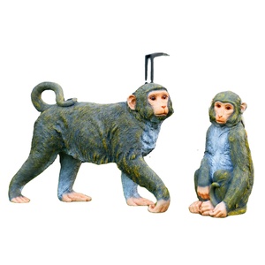 Escultura de Mono Personalizada de FRP, Estatua de Animal de Fibra de Vidrio para Exhibición en Zoológicos, Parques Temáticos y Exhibición Comercial - Product Image 1