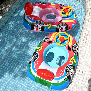 Anillo de natación inflable Tanyozhe de 60x45 cm con diseño de coche de dibujos animados para niños, flotador para piscina - Product Image 2