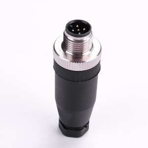 M12 5-poliger Stecker mit gerader Einfügung Docking Aviation Plug Löt freier vergoldeter wasserdichter Anschluss sensor - Product Image 4