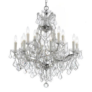 German wholesale 12 arm 2 layers iron material k9 crystal chandeliers made in china - Product Image 2