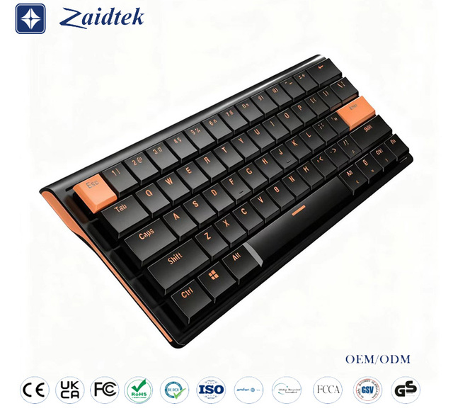 Hot Sale 61-Key Floating Wired Mechanical Gaming Keyboard with Anti-Ghosting USB Interface Compact Design for Office Gaming